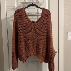 Cozy Pink Knit Sweater